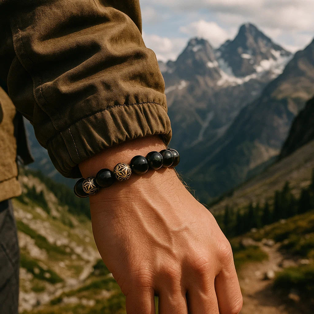Protection Guardian Bracelet | Black Tortoise Shield | Safety & Security Energy