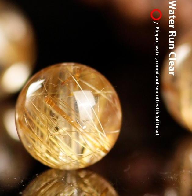 Golden Rutilated Quartz|Earth generates Metal｜Golden rain in quartz