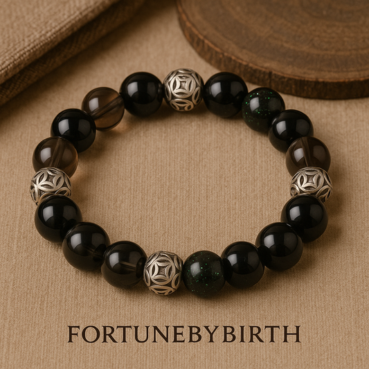 Protection Guardian Bracelet | Black Tortoise Shield | Safety & Security Energy
